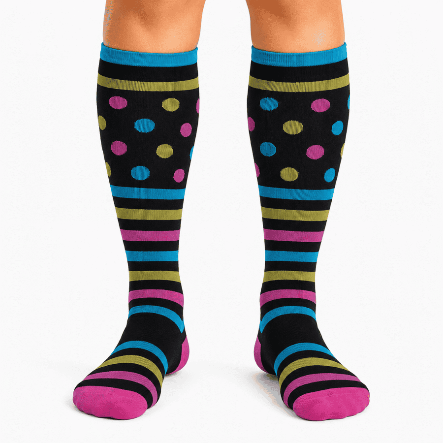 DP10 Der poppige "multicolor" DP10X Kompressionsstrumpf – Bild 1
