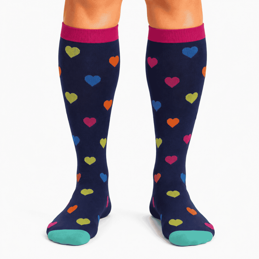DP11 Der poppige "multicolor" DP11X Kompressionsstrumpf – Bild 1